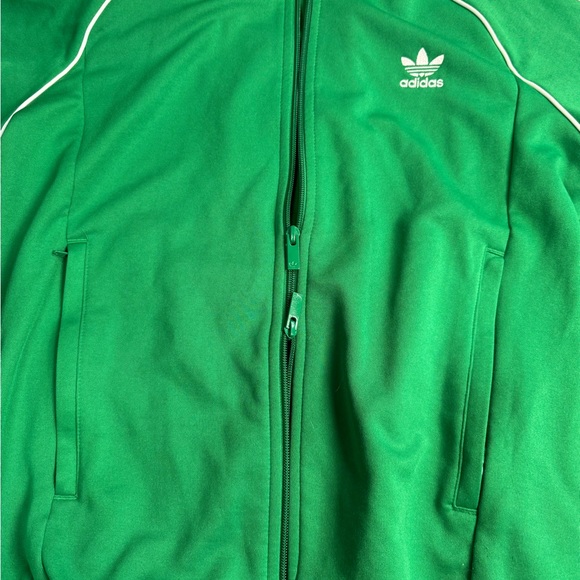 Adidas Mens Track Jacket Size Medium Green Adicolor SST Retro - Picture 7 of 10